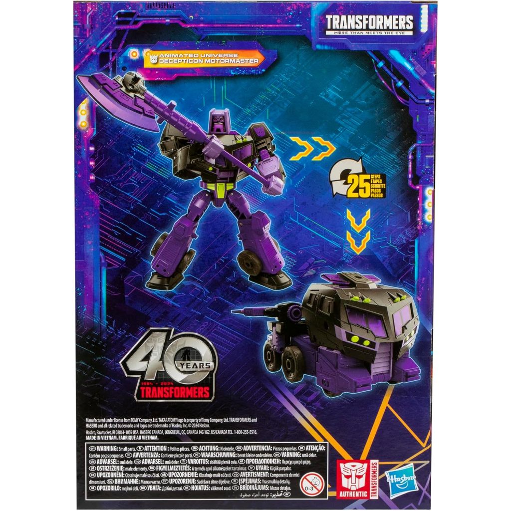 Transformers Legacy United Voyager Class Vũ trụ hoạt hình Decepticon Motormaster, Nhân vật hành động chuyển đổi 7 inch 	M8547