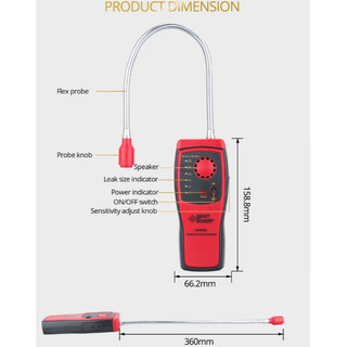 Thiết Bị Kiểm Tra Khí Gas Rò Rỉ Khí Gas Mini Cầm Tay Cảm Biến Thông Minh Có Đèn Và Âm Thanh