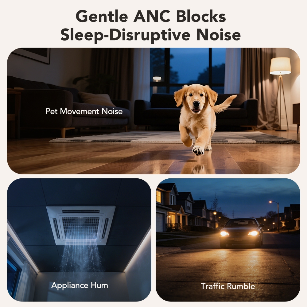 MINISO MS217 MINI Tai nghe ngủ mềm mại ANC Giảm tiếng ồn vật lý Tai nghe Bluetooth không dây Tai nghe dịch AI với nhiều chế độ ngủ | BigBuy360 - bigbuy360.vn