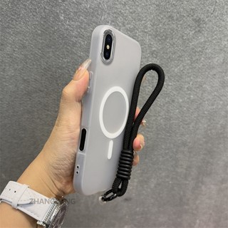 Ốp Lưng Cho iPhone X Xs Xr Xs Max Ốp Điện Thoại Chống Rơi 2 Trong 1 Silicon Cao Cấp Có Thiết Kế Sạc Từ Tính Dây Treo Miễn Phí Và Tinh Tế