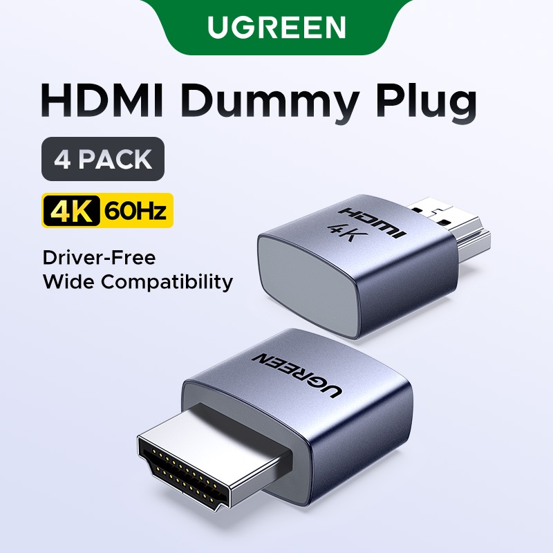 UGREEN HDMI Dummy Plug 4K60Hz Độ phân giải tùy chỉnh Plug & Play Bugi ...
