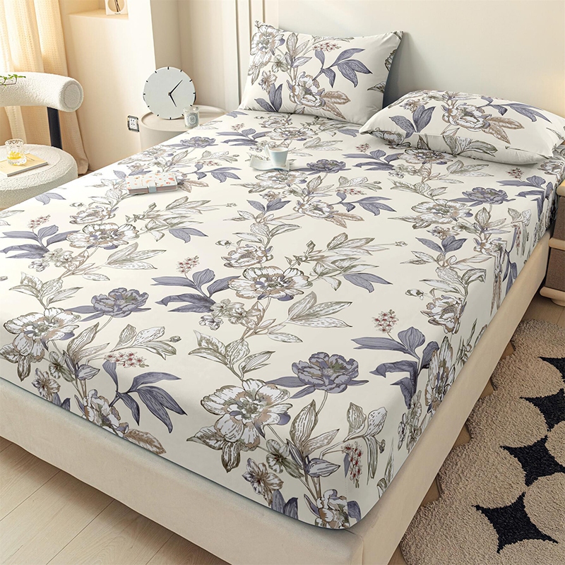 Hàng Sẵn Bộ Drap 3 Món Sọc Tối Giản | Êm Ái Thoáng Mát + Freeship Toàn Quốc