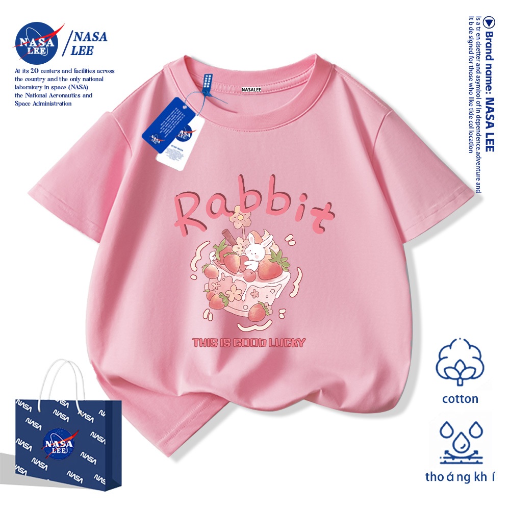 💥Xu hướng hot 2026💥 Áo thun trẻ em NASA họa tiết bánh ngọt Chất liệu cotton Unisex Giao hàng ngay