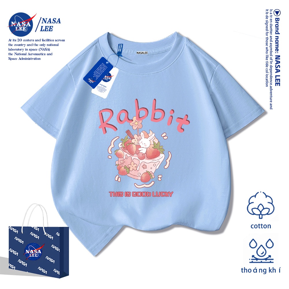💥Xu hướng hot 2026💥 Áo thun trẻ em NASA họa tiết bánh ngọt Chất liệu cotton Unisex Giao hàng ngay