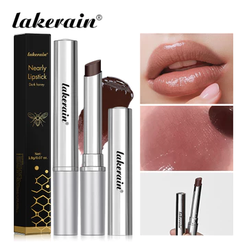 Lakerain Gần Son Môi Dưỡng Ẩm Màu Son Dưỡng Môi Mật Ong Son Môi Không Dính Môi Plumper Nuôi Dưỡng Trang Điểm Chăm Sóc Môi
