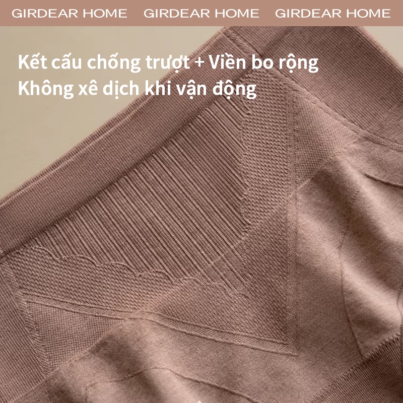 Girdear Home không viền quần lót nữ Nhà Nữ Cao Cấp Định Hình Bụng Kiểm Soát Quần Đùi Siêu Mỏng Thoáng Khí Plus Kích Thước Dâu Lụa Liền Mạch Quần Lót Nâng Mông Quần Lót,GH21