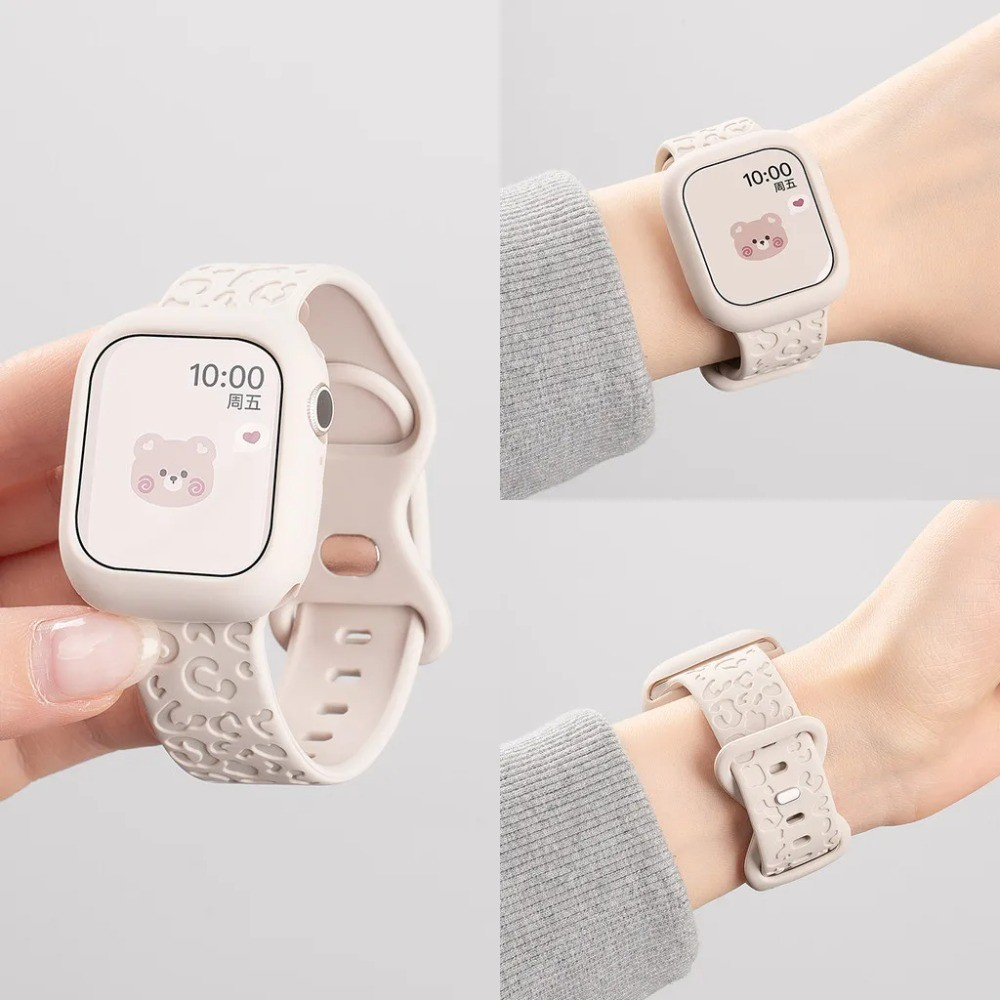 Ốp lưng silicon + Dây đeo tương thích cho Apple Watch Ultra 3 2 1 49mm Series 11 10 46mm 45mm 44mm 42mm 9 8 7 6 5 SE 4