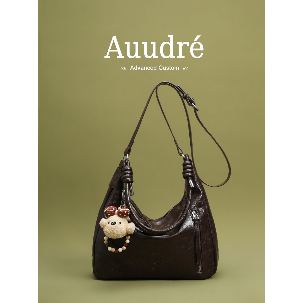 Auudre Retro Túi đeo nách một vai dung tích lớn Túi đi lại