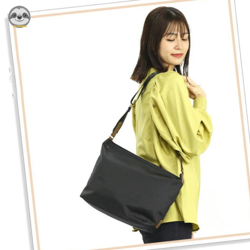 Phong cách Nhật Bản Muji Style / Túi đeo chéo thời trang dung tích lớn / Túi đeo vai A4 / Túi du lịch cặp đôi Túi đeo chéo màu trơn