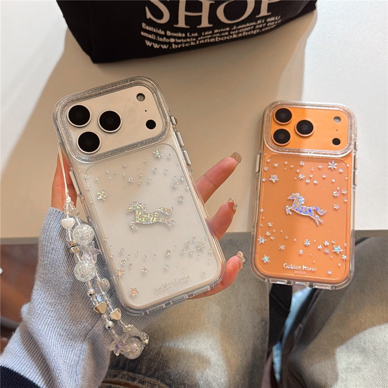 IPhone 17 Pro max 16 Pro Star Horse họa tiết chất liệu TPU IMD xử lý Vỏ điện thoại in hai mặt