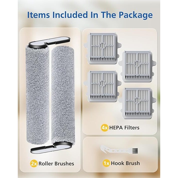 Roborock F25 / F25 LT / F25 ACE / F25 Combo Removable Roller Brushed High Efficiency Filter Screen