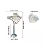 Máy phát điện xoắn ốc tuabin gió nhỏ 10W cho trang trại gia đình Bộ dụng cụ mô hình giáo dục DIY Phát triển trục dọc nhỏ thông minh — ảnh 7