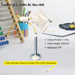 Máy phát điện xoắn ốc tuabin gió nhỏ 10W cho trang trại gia đình Bộ dụng cụ mô hình giáo dục DIY Phát triển trục dọc nhỏ thông minh — ảnh 2