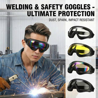 Kính hàn chống tia cực tím Kính bảo vệ an toàn chống bụi cho công việc Giải quyết an toàn lao động