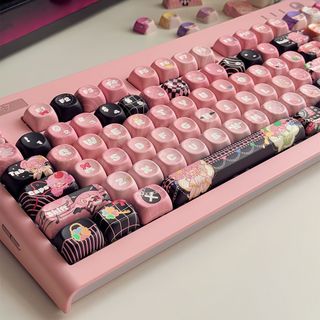 Keycaps người yêu dễ thương PBT Dye-sub MOA Profile Keycap Custom Keycaps Tương thích với công tắc Cherry Gateron MX