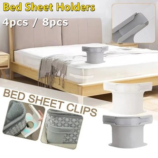 4/8 Cái Đa Năng Chống Trơn Trượt Giường Kẹp Góc Căng Vô Hình Drap Giường An Toàn Giá Đỡ Cho Nệm Và vỏ Chăn