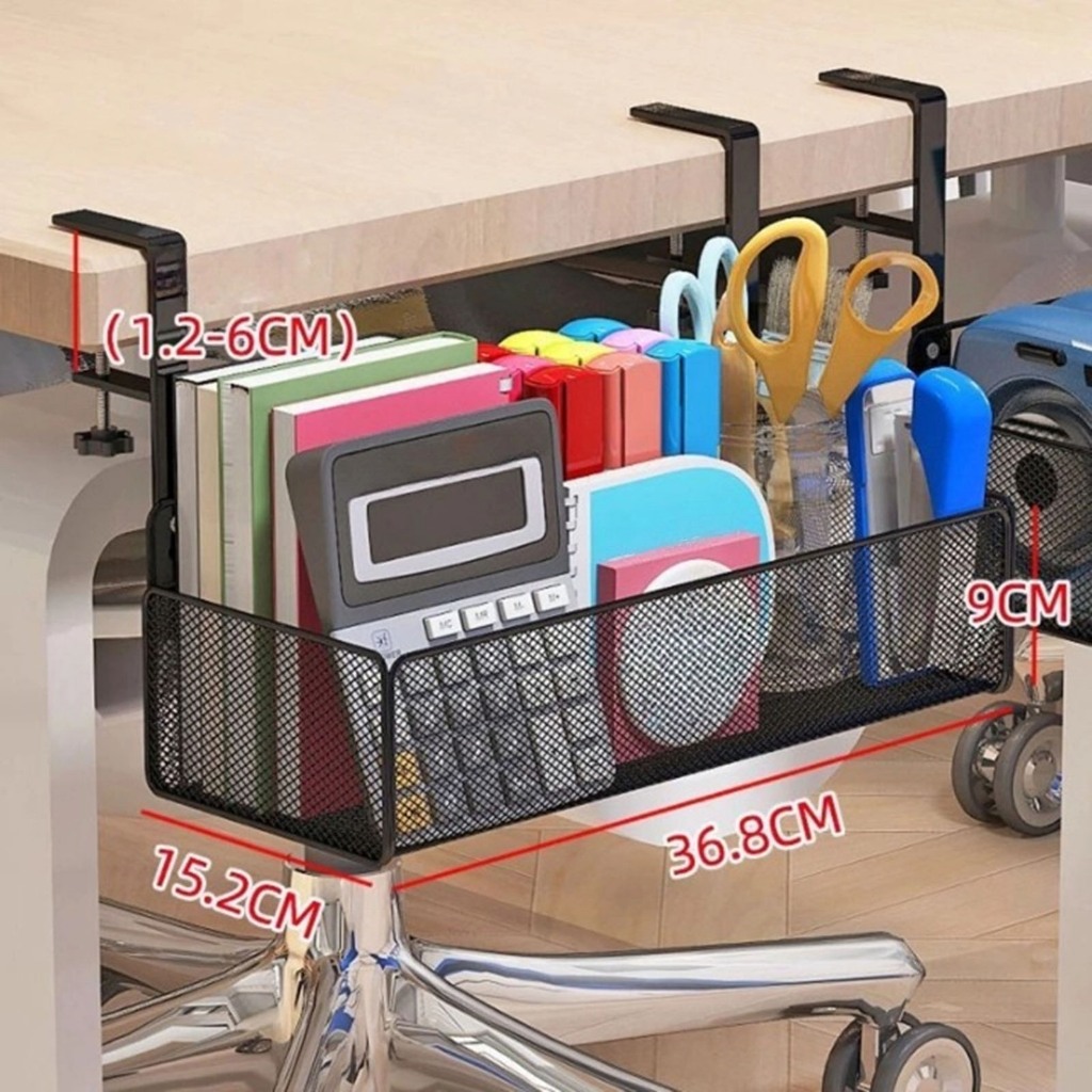 Kẹp bàn, dưới Tổ chức bàn làm việc, Giá đựng đồ bên, Dụng cụ treo máy tính để bàn đa năng cho phòng ngủ, phòng khách
