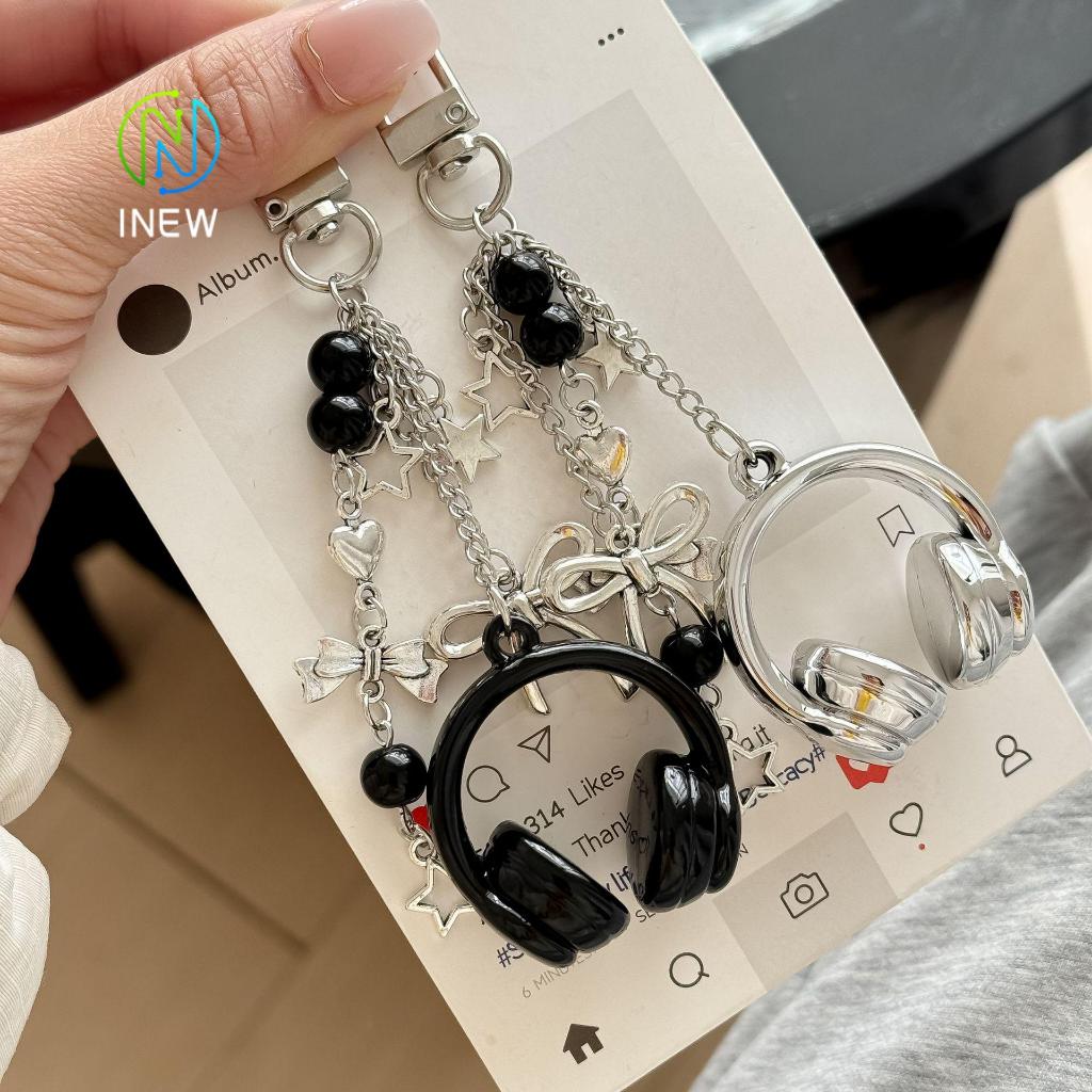Móc khóa đa năng kiêm túi đựng tai nghe, dây đeo điện thoại cá tính, móc treo balo cho nam nữ