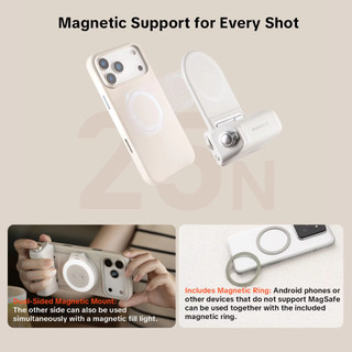PGYTECH Điện Thoại Di Động Chụp Ảnh Từ Tính Lấp Đầy Ánh Sáng MagCam Grip Bluetooth Điều Khiển Từ Xa Hỗ Trợ Camera Sạc Không Dây