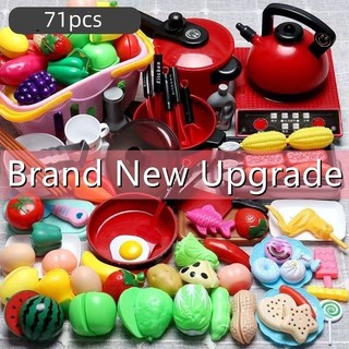 Đồ Chơi Nhà Bếp Nấu Ăn Mô Phỏng 71 Món Cho Bé, Bộ Giả Vờ Đóng Hộp
