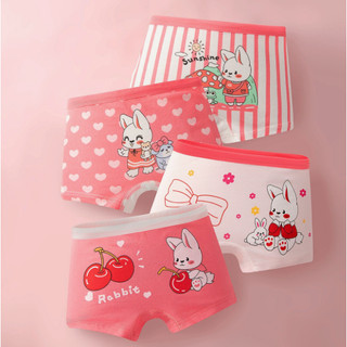 4 Cái Mỗi Bộ Quần Lót Trẻ Em Thoáng Khí Cô Gái Boxer Hoạt Hình Quần Đùi Cotton Chắc Chắn Quần Lót Bé Gái Dễ Thương