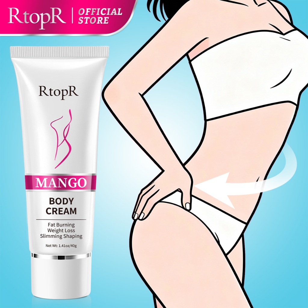 RtopR Kem giảm cân Quả xoài Giảm Béo Body Giảm Béo Định Hình Tạo Đường Cong Đẹp Làm Săn Chắc Cơ Thể Mango Slimming Weight Lose Cream 40g