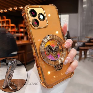 Ốp Lưng Cho Realme c53 Cao Cấp Trong Suốt Chống Rơi Ốp Lưng Điện Thoại Laser Hoạt Hình 3D Thẩm Mỹ Thiết Kế Mới