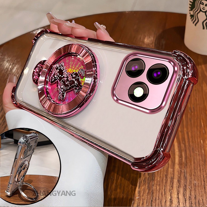 Ốp Lưng Cho Realme c53 Cao Cấp Trong Suốt Chống Rơi Ốp Lưng Điện Thoại Laser Hoạt Hình 3D Thẩm Mỹ Thiết Kế Mới