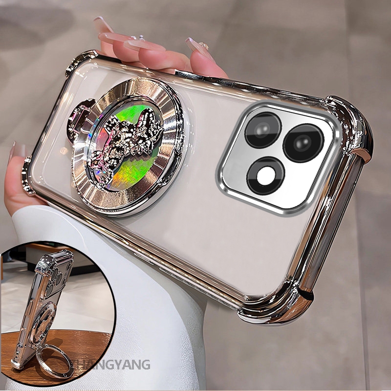 Ốp Lưng Cho Realme c53 Cao Cấp Trong Suốt Chống Rơi Ốp Lưng Điện Thoại Laser Hoạt Hình 3D Thẩm Mỹ Thiết Kế Mới