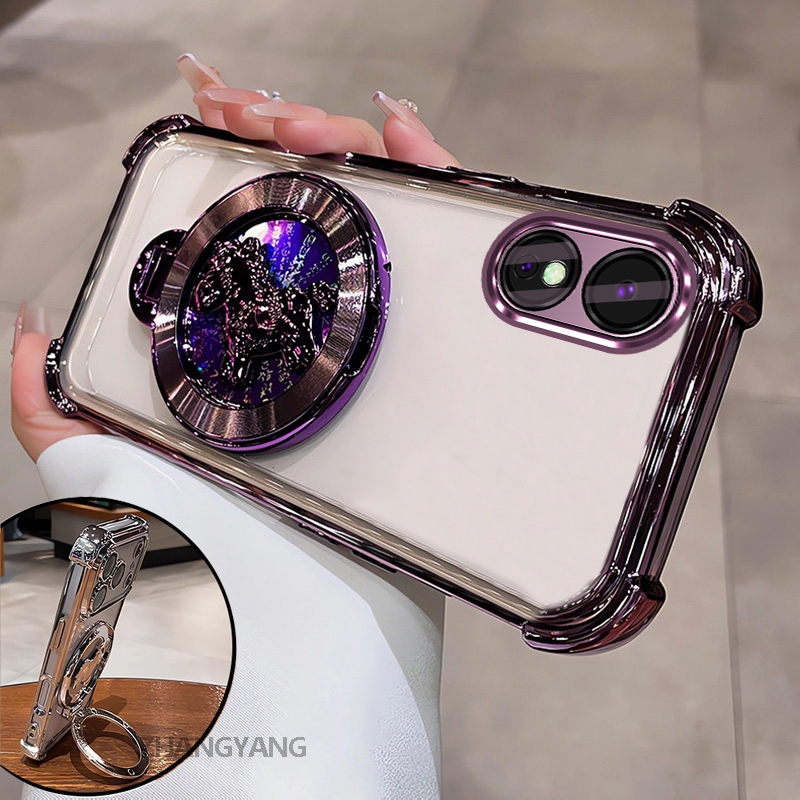 Ốp Lưng Cho OPPO Reno 8T 4G Reno 8T 5G Cao Cấp Trong Suốt Chống Rơi Ốp Lưng Điện Thoại Thẩm Mỹ 3D Hoạt Hình Laser Đứng Thiết Kế Mới
