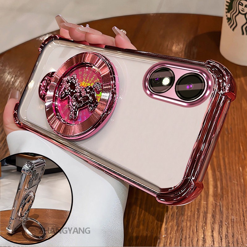 Ốp Lưng Cho OPPO Reno 8T 4G Reno 8T 5G Cao Cấp Trong Suốt Chống Rơi Ốp Lưng Điện Thoại Thẩm Mỹ 3D Hoạt Hình Laser Đứng Thiết Kế Mới