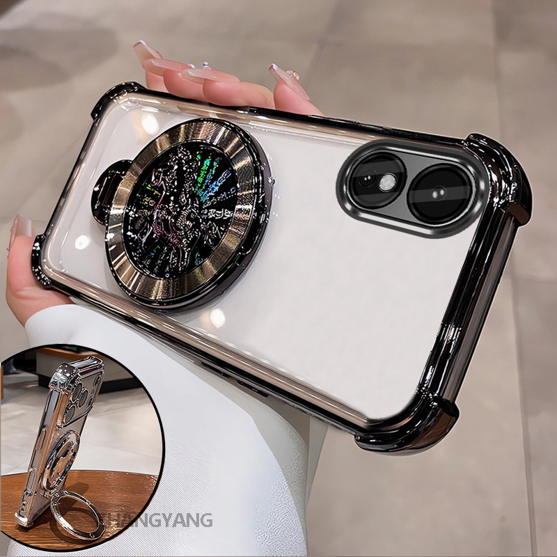 Ốp Lưng Cho OPPO Reno 8T 4G Reno 8T 5G Cao Cấp Trong Suốt Chống Rơi Ốp Lưng Điện Thoại Thẩm Mỹ 3D Hoạt Hình Laser Đứng Thiết Kế Mới