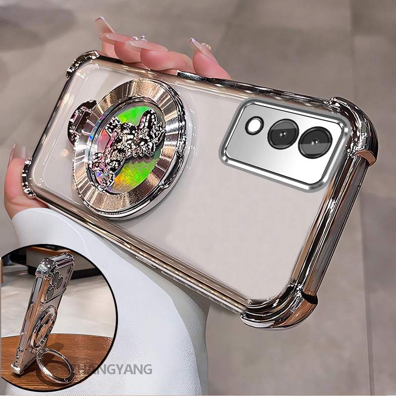 Ốp Lưng Cho vivo Y17S Cao Cấp Trong Suốt Chống Rơi Ốp Lưng Điện Thoại Laser Hoạt Hình 3D Thẩm Mỹ Thiết Kế Mới