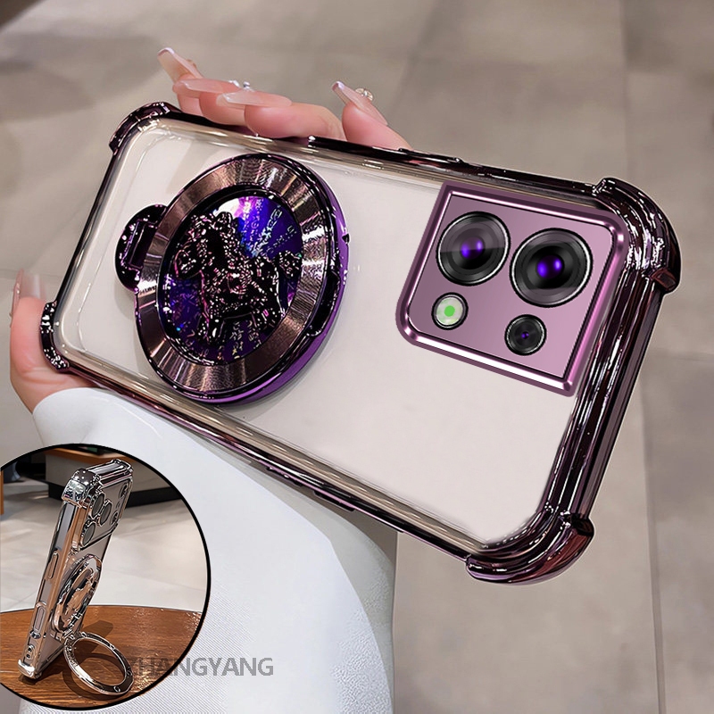 Ốp Lưng Cho OPPO Reno 8 5G Reno 8 Pro 5G Cao Cấp Trong Suốt Chống Rơi Vỏ Điện Thoại Thẩm Mỹ 3D Hoạt Hình Laser Đế Điện Thoại Thiết Kế Mới