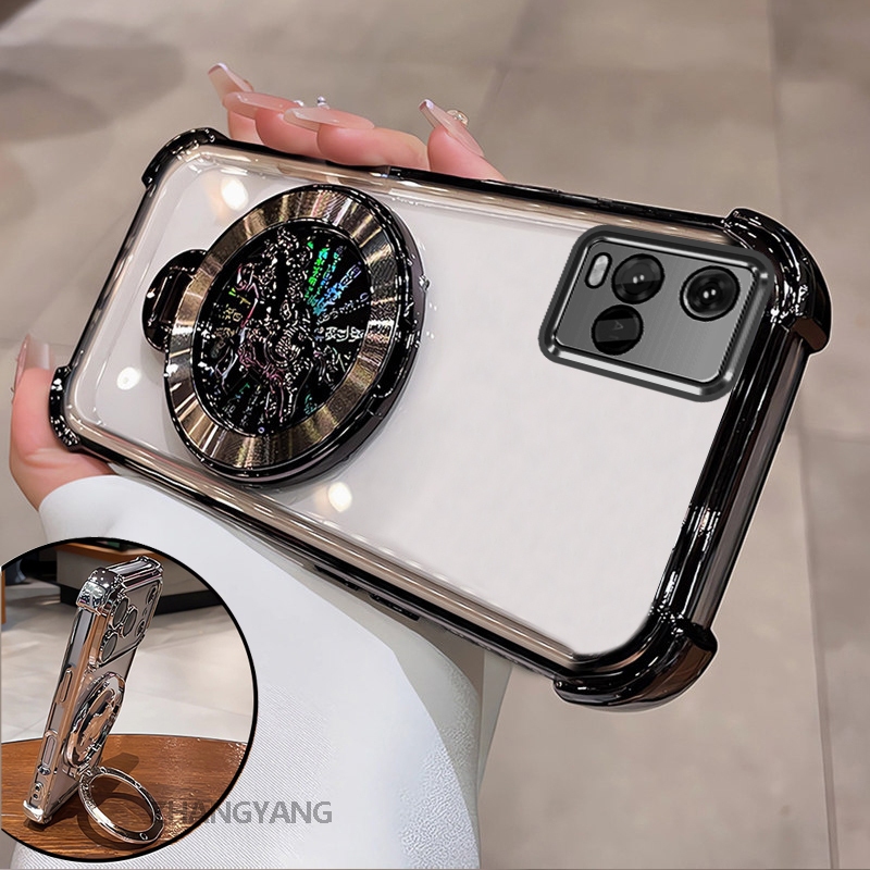 Ốp Lưng Cho VIVO Y21 Y21s Y21a Y21t Y33s 4G Cao Cấp Trong Suốt Chống Rơi Điện Thoại Thẩm Mỹ 3D Hoạt Hình Laser Đế Điện Thoại Thiết Kế Mới