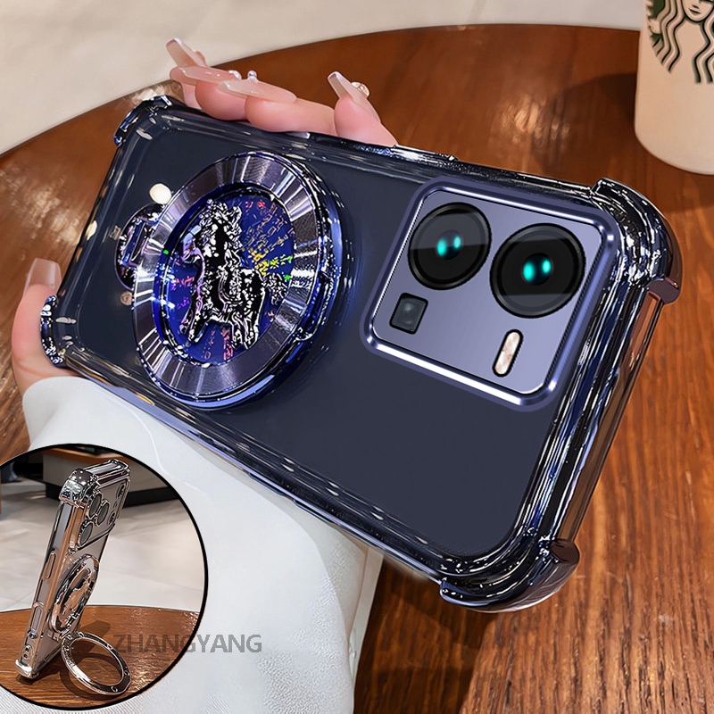 Ốp Lưng Cho vivo Y35 4G Cao Cấp Trong Suốt Chống Rơi Ốp Lưng Điện Thoại Laser Hoạt Hình 3D Thẩm Mỹ Thiết Kế Mới