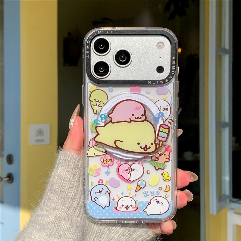 Điện thoại 17 Pro max 16 Pro max Họa tiết con dấu Chất liệu Acrylic Vỏ điện thoại