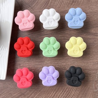 Giá Đỡ Điện Thoại Di Động Macaron Cat Claw Silicone Túi Khí Giá Đỡ Gấp Chống Sốc Vòng Khóa Có Thể Thu Vào Giá Đỡ