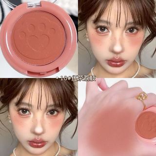 SWEET MINT Cute Cat Paws Matte Blush Blush Palette - Phong cách Hàn Quốc Matte Tự nhiên Độ bão hòa thấp Màu phấn chống nước lâu trôi