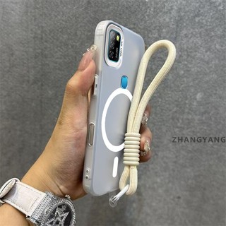 Ốp Lưng Cho infinix Smart 5 Vỏ Điện Thoại Chống Rơi mờ Cao Cấp Có Vòng Hút Từ Tính Cùng Màu Thiết Kế Mới Miễn Phí Tinh Tế Treo Dây