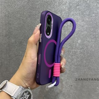Ốp Lưng Cho OPPO Reno 8T 5G Reno 8T 4G Vỏ Điện Thoại Chống Rơi mờ Cao Cấp Có Vòng Hút Từ Tính Cùng Màu Thiết Kế Mới Miễn Phí Dây Treo Tinh Tế