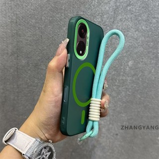 Ốp Lưng Cho OPPO Reno 8T 5G Reno 8T 4G Vỏ Điện Thoại Chống Rơi mờ Cao Cấp Có Vòng Hút Từ Tính Cùng Màu Thiết Kế Mới Miễn Phí Dây Treo Tinh Tế