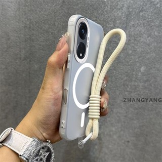 Ốp Lưng Cho OPPO Reno 8T 5G Reno 8T 4G Vỏ Điện Thoại Chống Rơi mờ Cao Cấp Có Vòng Hút Từ Tính Cùng Màu Thiết Kế Mới Miễn Phí Dây Treo Tinh Tế