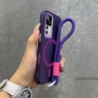 Ốp Lưng Cho Xiaomi 12T 12T Pro 12 12 Lite Ốp Điện Thoại Chống Rơi Cao Cấp Có Vòng Hút Từ Tính Cùng Màu Thiết Kế Mới Miễn Phí Tinh Tế Treo Dây