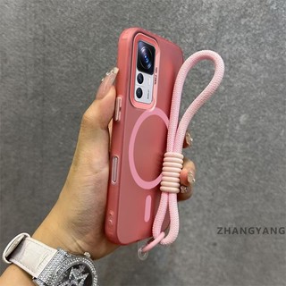 Ốp Lưng Cho Xiaomi 12T 12T Pro 12 12 Lite Ốp Điện Thoại Chống Rơi Cao Cấp Có Vòng Hút Từ Tính Cùng Màu Thiết Kế Mới Miễn Phí Tinh Tế Treo Dây
