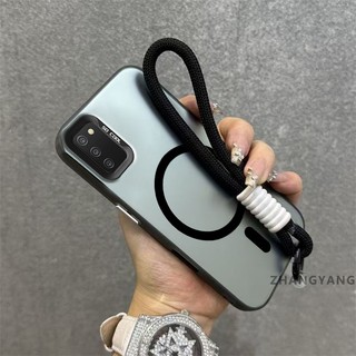 Ốp Lưng Dành Cho Samsung A03S A02S Ốp Điện Thoại Chống Rơi Cao Cấp Có Vòng Hút Từ Tính Cùng Màu Thiết Kế Mới Miễn Phí Tinh Tế Treo Dây
