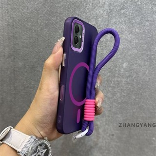 Ốp Lưng Dành Cho Samsung A06 A07 Vỏ Điện Thoại Chống Rơi Cao Cấp Có Vòng Hút Từ Tính Cùng Màu Thiết Kế Mới Miễn Phí Tinh Tế Treo Dây