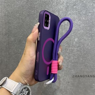 Ốp Lưng Dành Cho Samsung A51 A71 Vỏ Điện Thoại Chống Rơi Cao Cấp Có Vòng Hút Từ Tính Cùng Màu Thiết Kế Mới Miễn Phí Tinh Tế Treo Dây