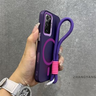 Ốp Lưng Dành Cho Samsung Note 20 Note 20 Ultra Advanced matte Chống Rơi Điện Thoại Có Vòng Hút Từ Tính Cùng Màu Thiết Kế Mới Miễn Phí Tinh Tế Treo Dây