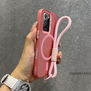 Ốp Lưng Dành Cho Samsung Note 20 Note 20 Ultra Advanced matte Chống Rơi Điện Thoại Có Vòng Hút Từ Tính Cùng Màu Thiết Kế Mới Miễn Phí Tinh Tế Treo Dây